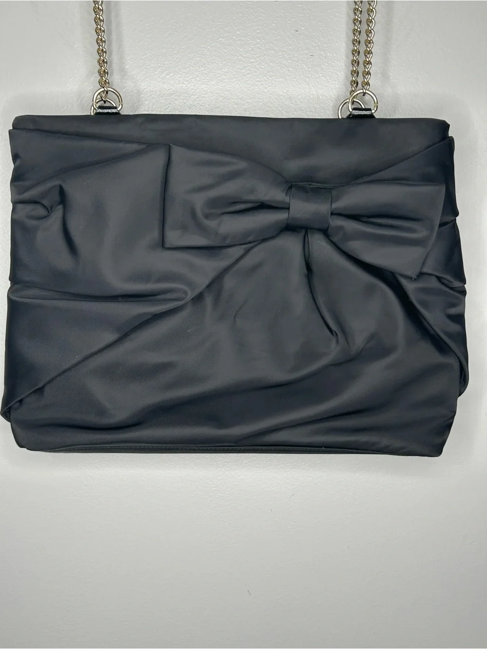 Kate Spade Esther Black Bow Nylon Shoulder Bag